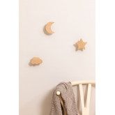 Appendiabiti da parete in legno Eskay Kids, immagine in miniatura 1