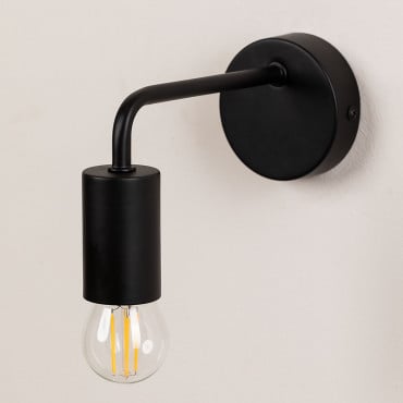 Lampada Da Parete Londy In Ferro Nero - Sklum