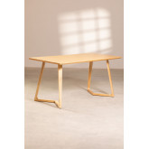 Tavolo da pranzo rettangolare in legno di frassino (160x80 cm) Keira, immagine in miniatura 2