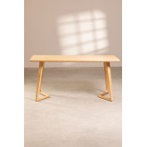 Tavolo da pranzo rettangolare in legno di frassino (160x80 cm) Keira, immagine in miniatura 3