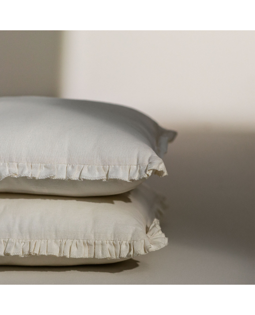 Relaxdays Set 2 Cuscini per Divano, Pillows Effetto Pelle con