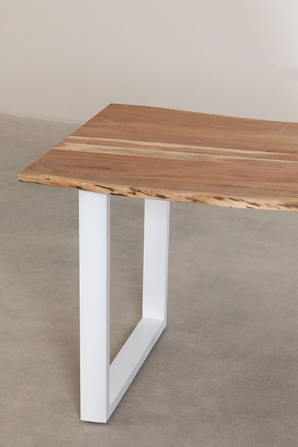 Tavolo da pranzo rettangolare in legno riciclato (180x100 cm) Stile Sami  , immagine della galleria 4