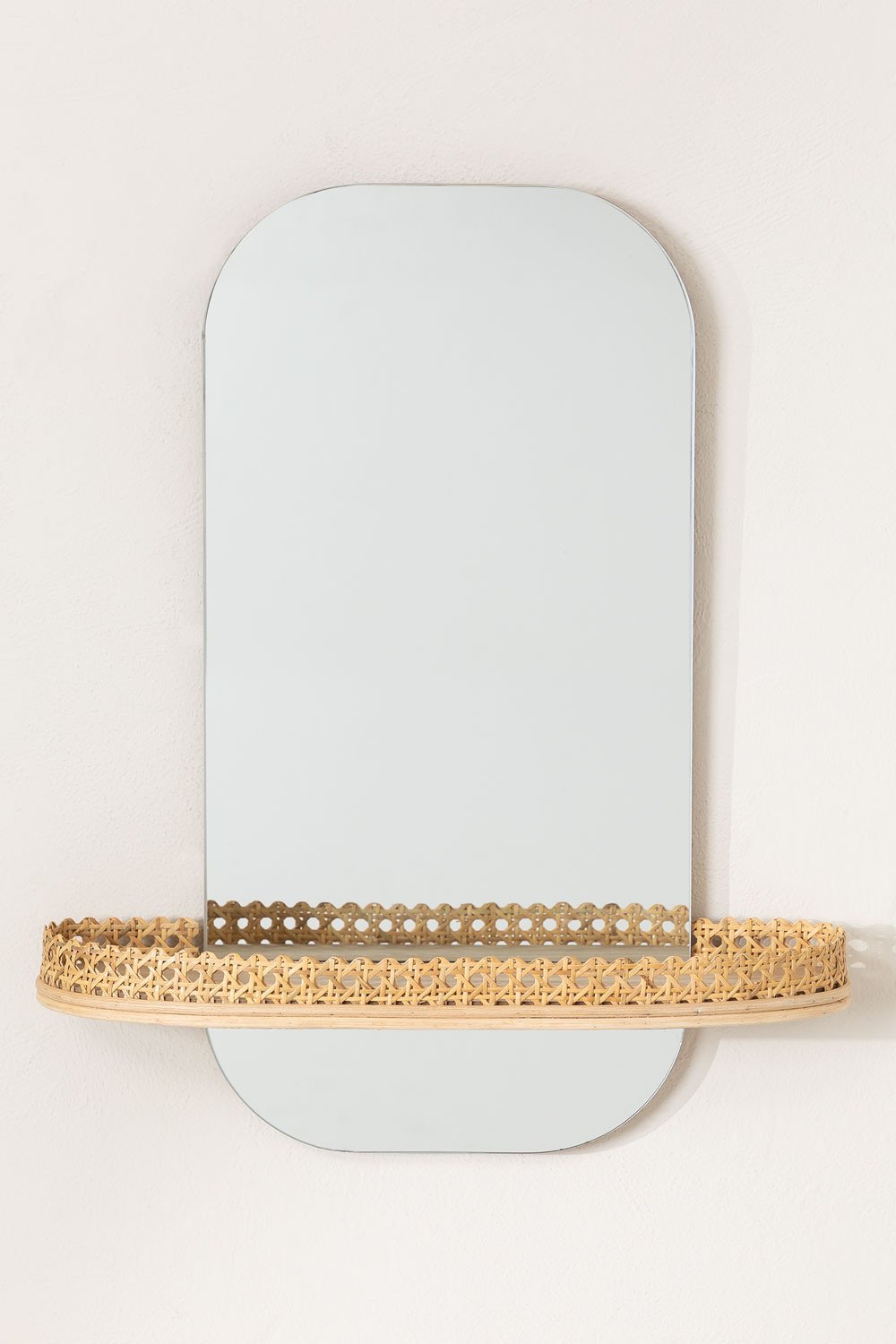 Specchio da parete con mensola Tegri - SKLUM