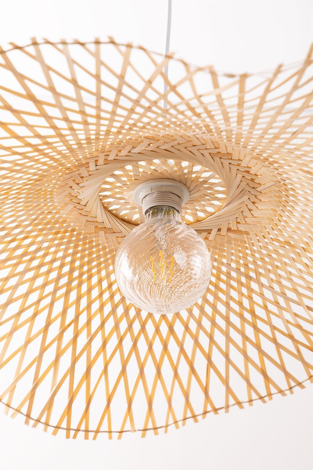 Lampada da soffitto in bambù Pamell, immagine della galleria 4