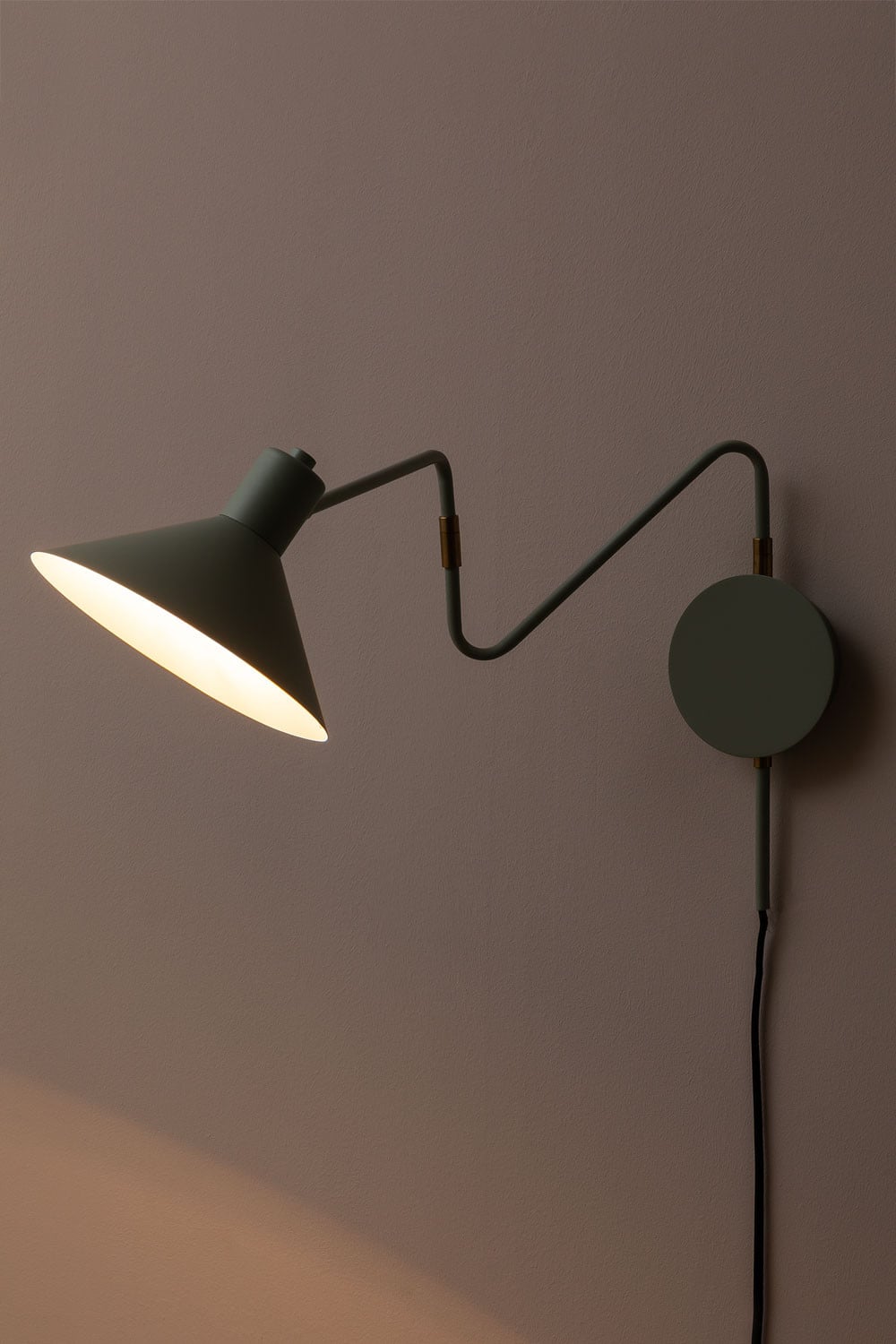 Lampada da parete orientabile in ferro Lizz, immagine della galleria 3