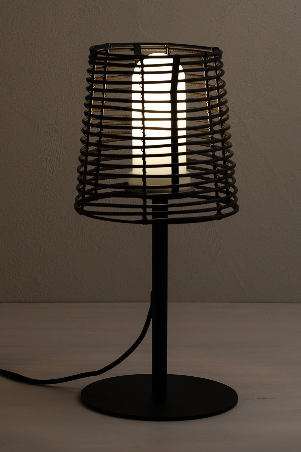 Lampada da tavolo per esterni effetto legno Bissel - SKLUM