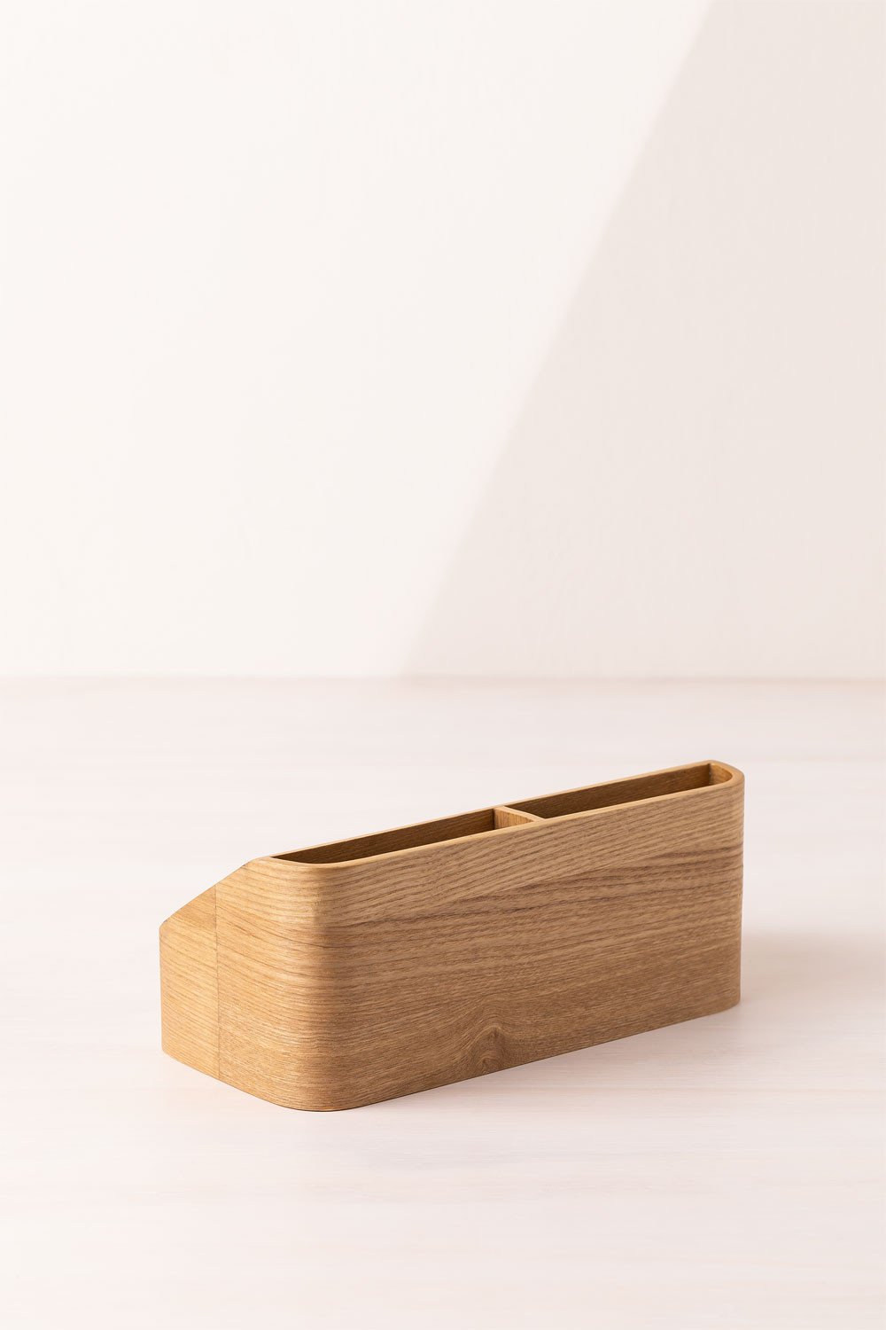 Set organizer da scrivania in legno di pino Nimes - SKLUM