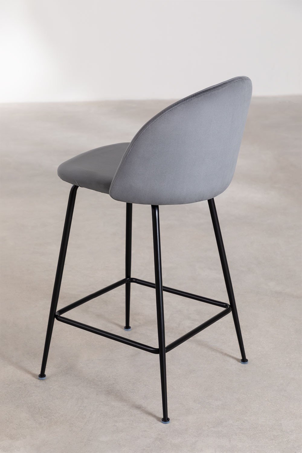 Sgabello alto in velluto Kana Design, immagine della galleria 4