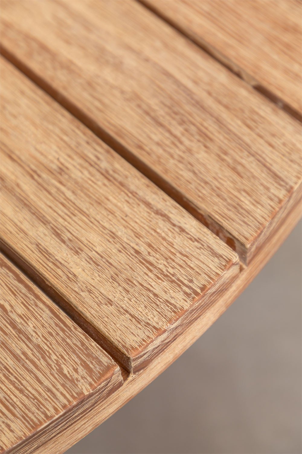 Tavolo da giardino rotondo in legno di eucalipto Naele, immagine della galleria 5