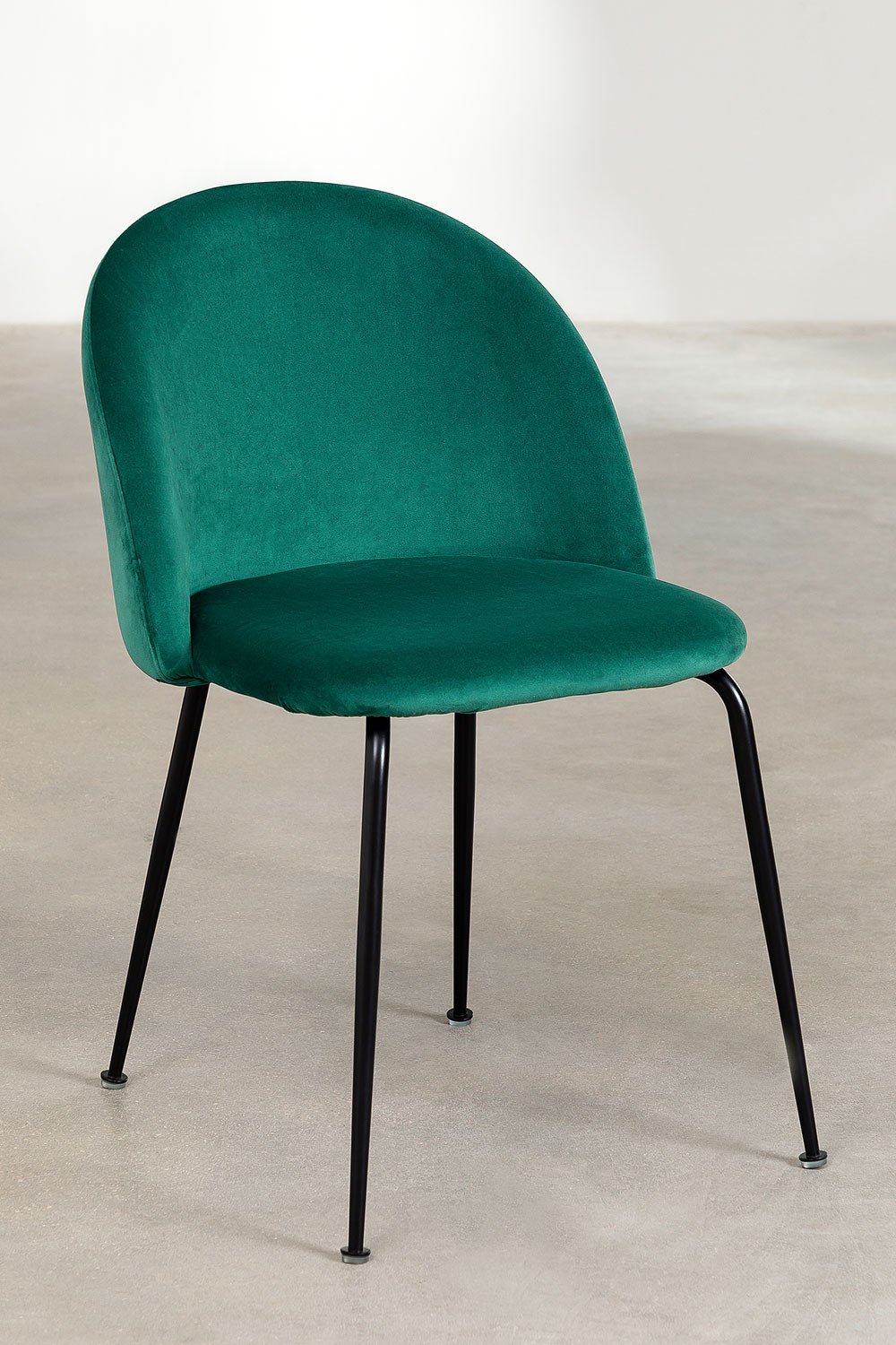 Pack 2 sedie da pranzo in velluto Kana Design, immagine della galleria 1