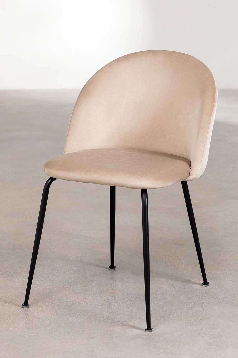 Pack 4 sedie da pranzo in velluto Kana Design, immagine della galleria 2