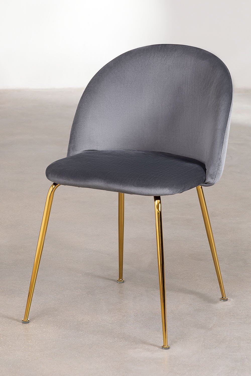 Pack 4 sedie da pranzo in velluto Kana Design, immagine della galleria 2
