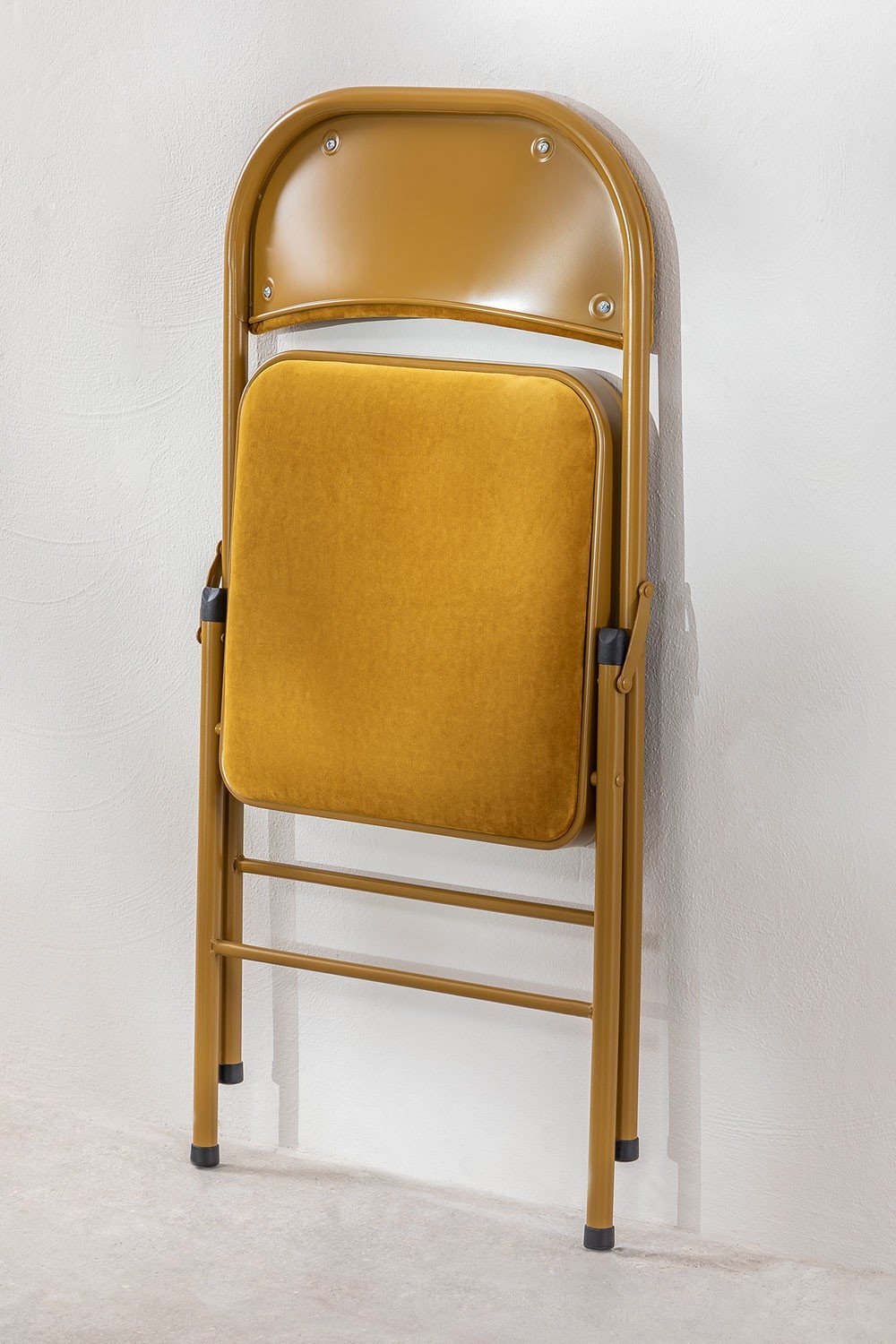 Pack da 2 sedie pieghevoli in velluto Keiren, immagine della galleria 11