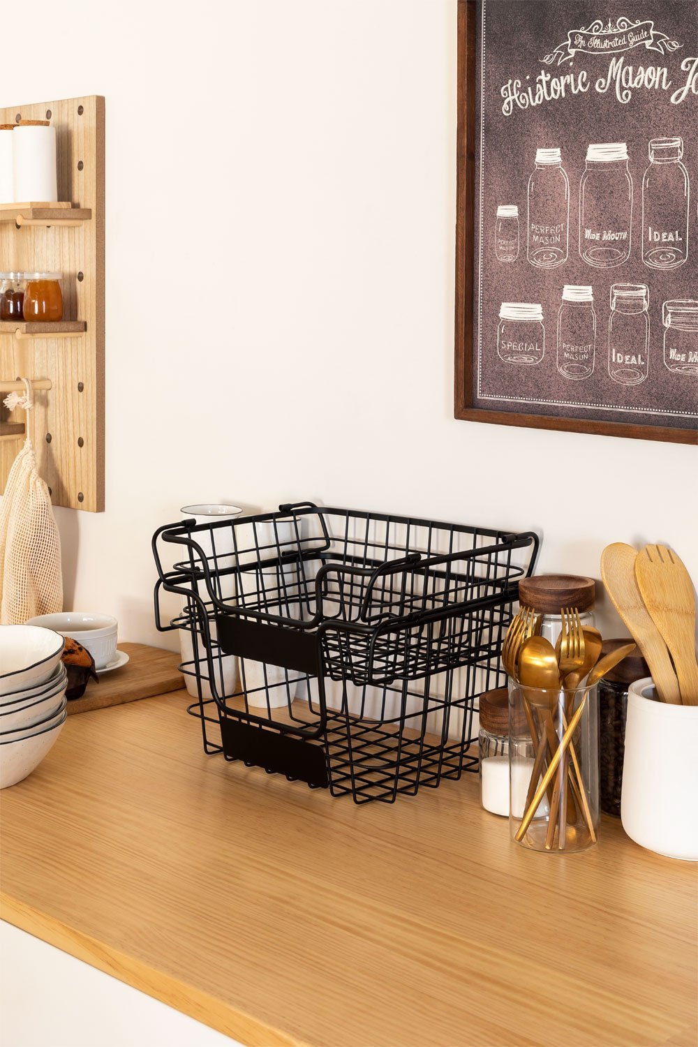 Cesta di stoccaggio in acciaio Zebat, immagine della galleria 4