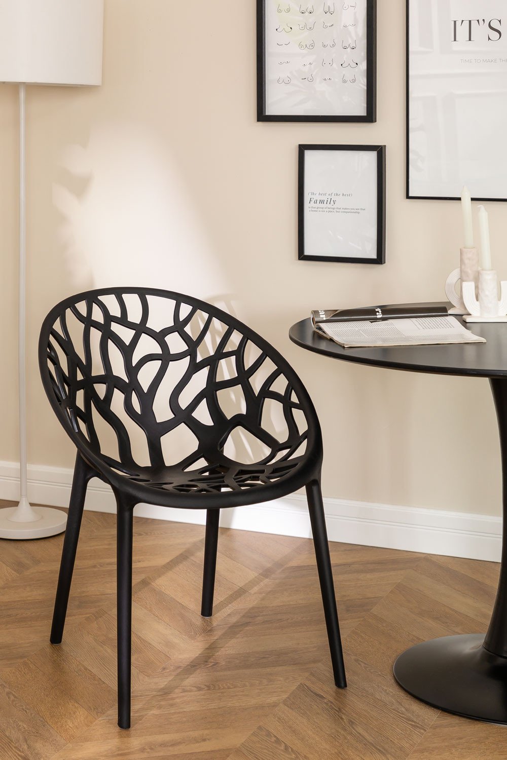 Confezione da 2 sedie da pranzo impilabili Ores, immagine della galleria 1
