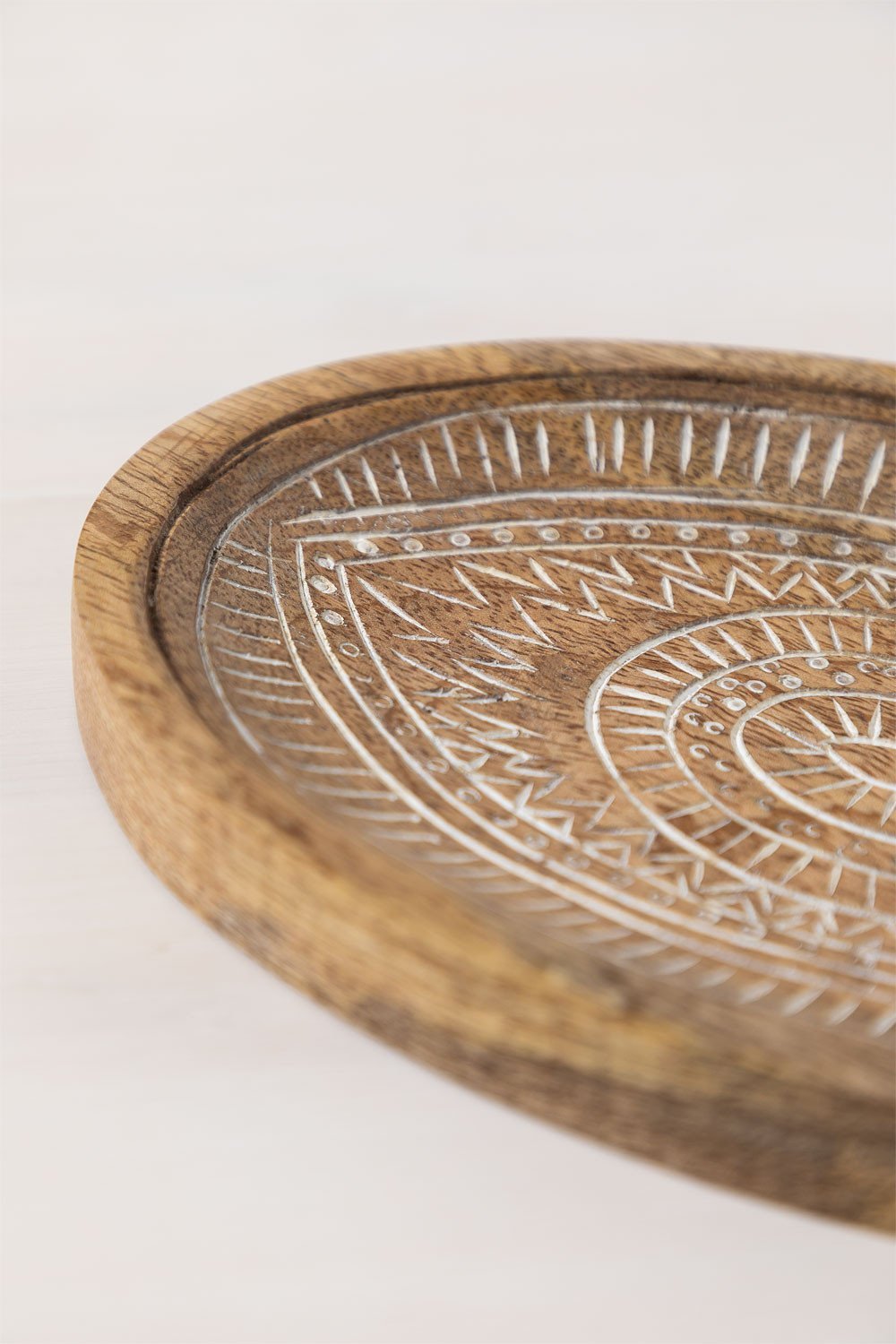 Vassoio decorativo in legno di mango Kaloyan, immagine della galleria 3