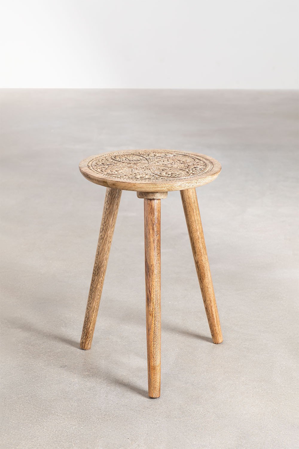 Tavolino Rotondo in Legno di Mango (Ø30 cm) Nanup - SKLUM