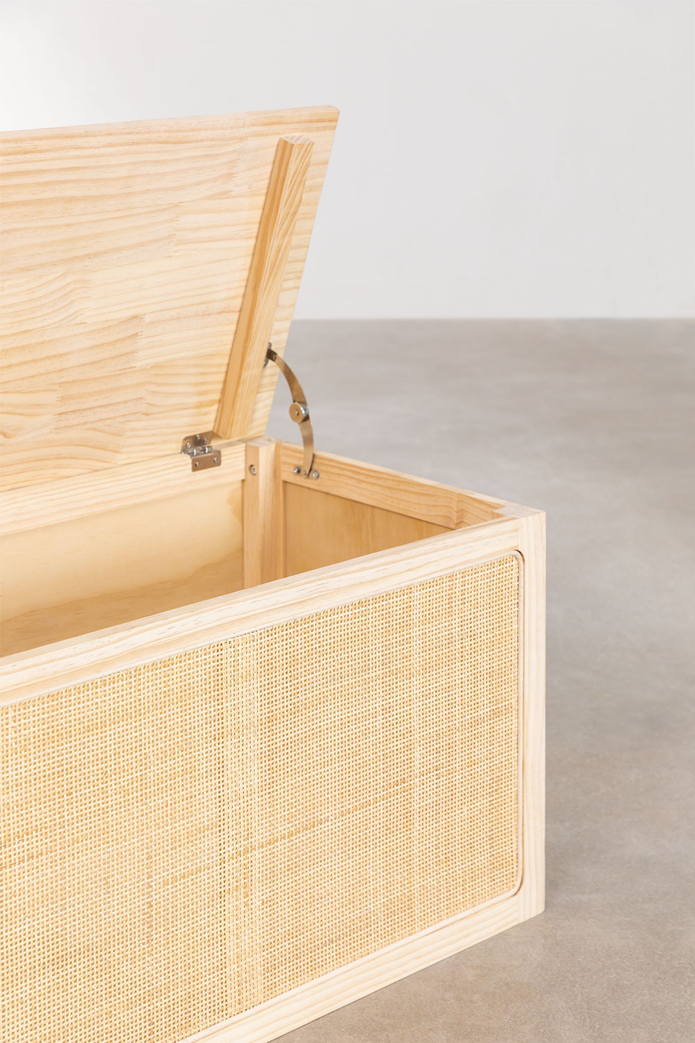 Baule Contenitore Ariel In Melamina Lucida - 100x40x40 Cm Nero Per Casa - Foto 3