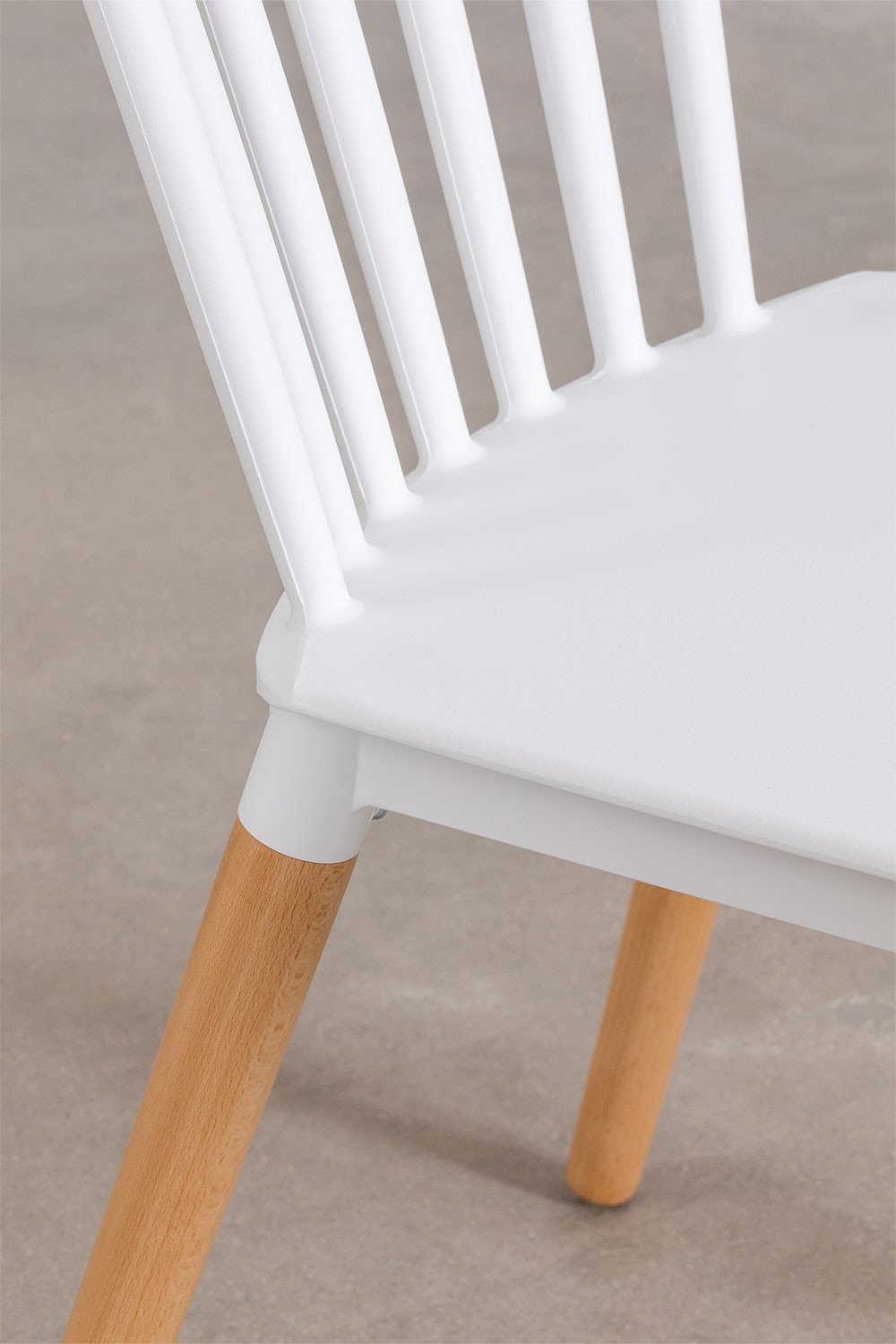 Set Tavolo da Pranzo Rettangolare in Legno di Faggio e MDF (120X80 cm) e 4 Sedie Royal, immagine della galleria 9