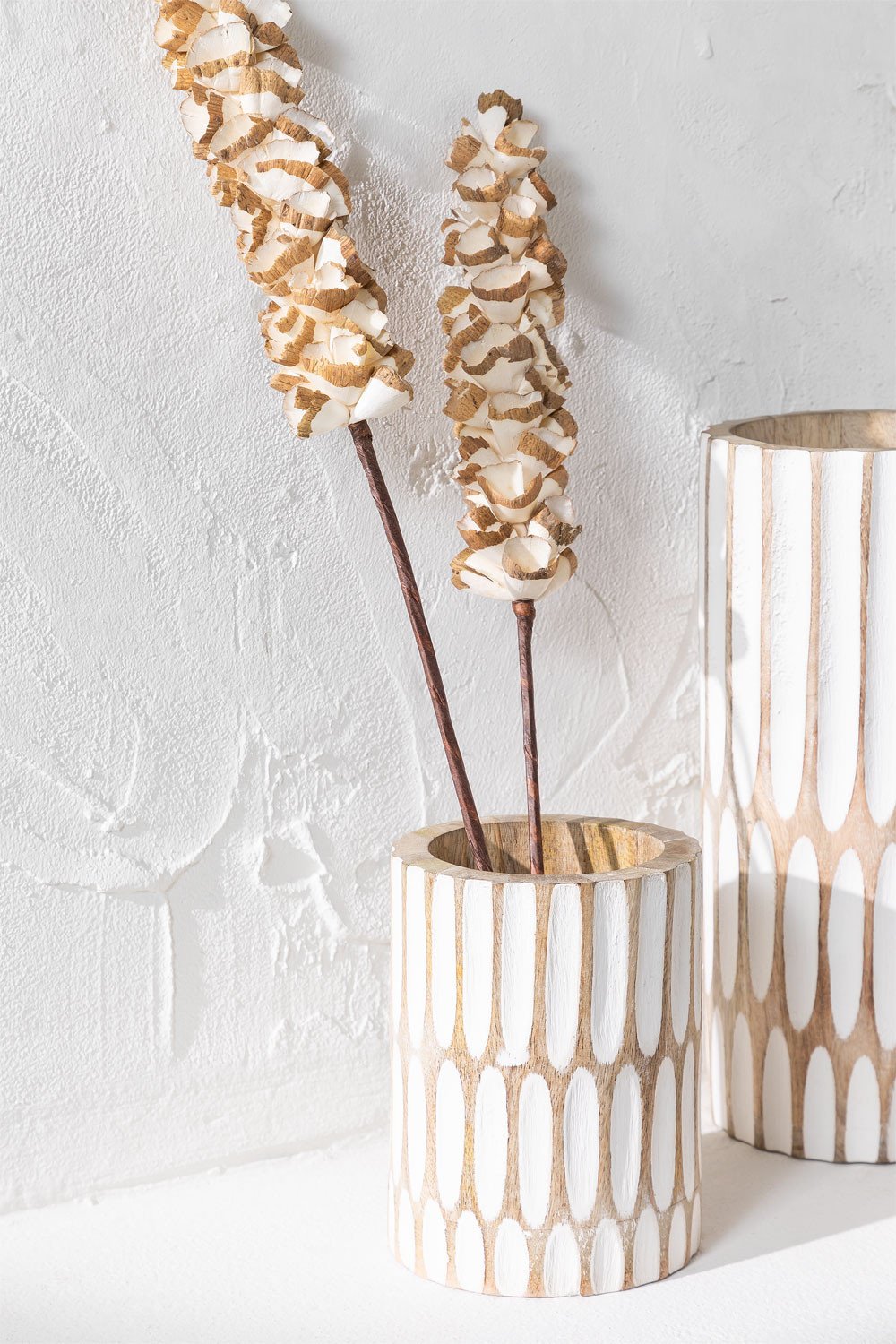 Vaso in legno di mango Dordon, immagine della galleria 1