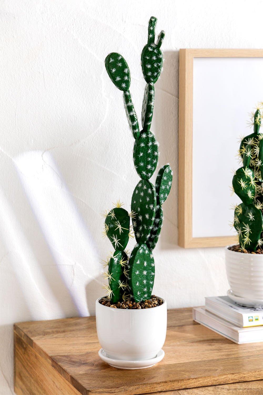 Cactus artificiale  Opuntia 60 cm, immagine della galleria 1