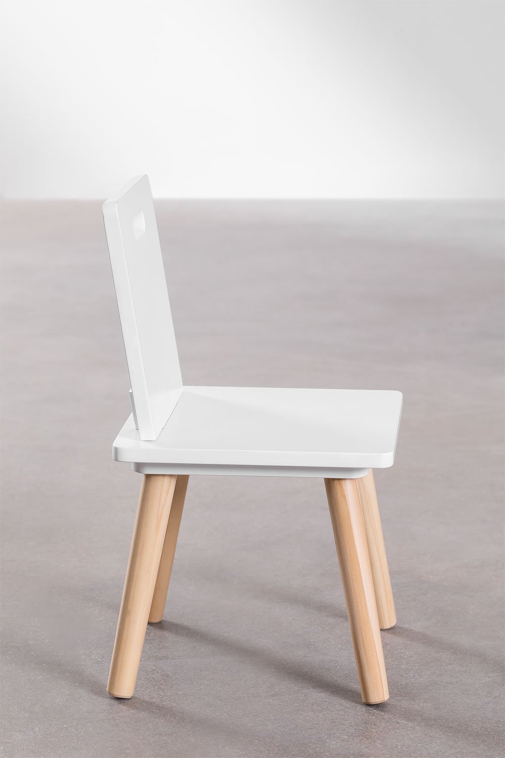 Sedia in MDF e legno di pino Tom Kids, immagine della galleria 3