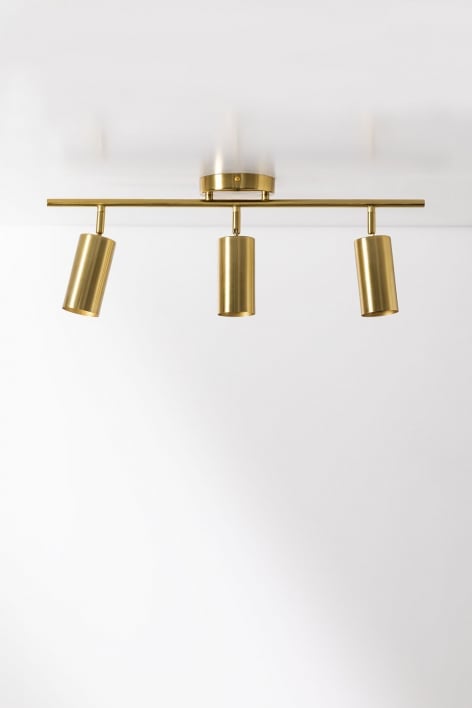 Lampada da soffitto orientabile in metallo Plusie