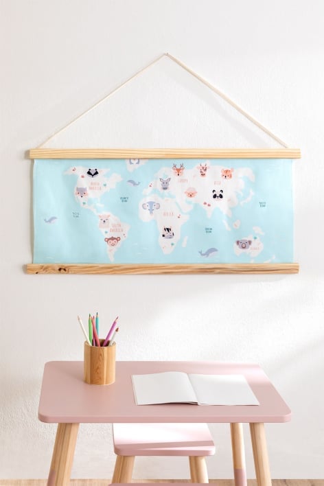 Mappa del mondo decorativa Mapzo Kids