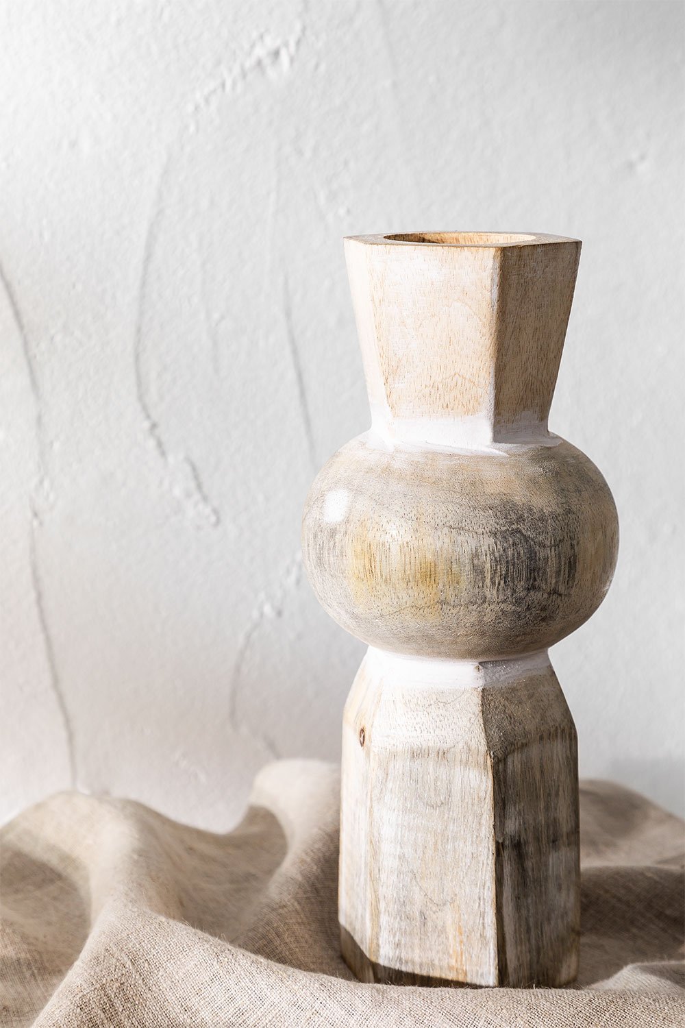 Vaso in legno di mango Tamil, immagine della galleria 1