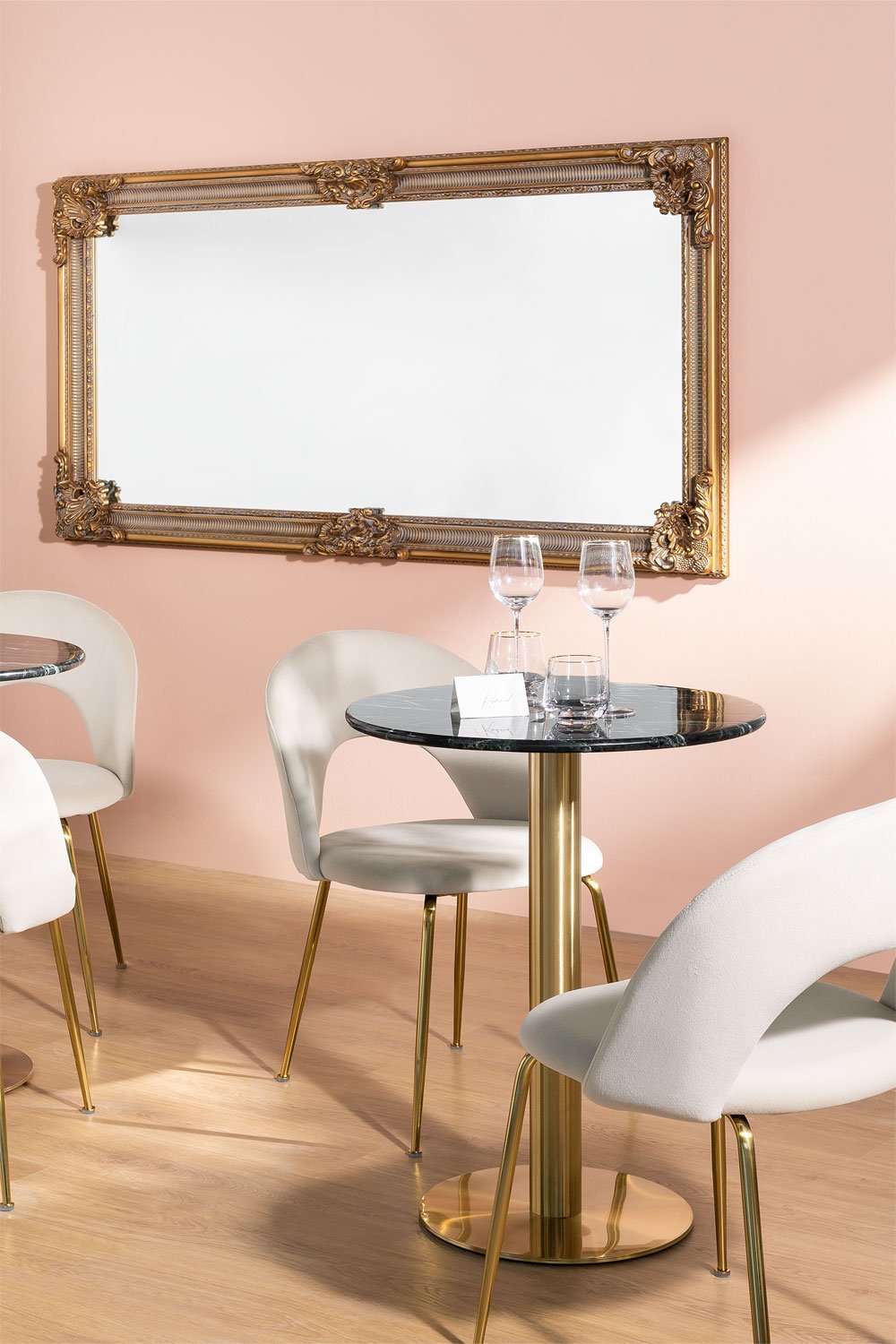 Tavolo da bar rotondo in marmo Cosmopolitan, immagine della galleria 1
