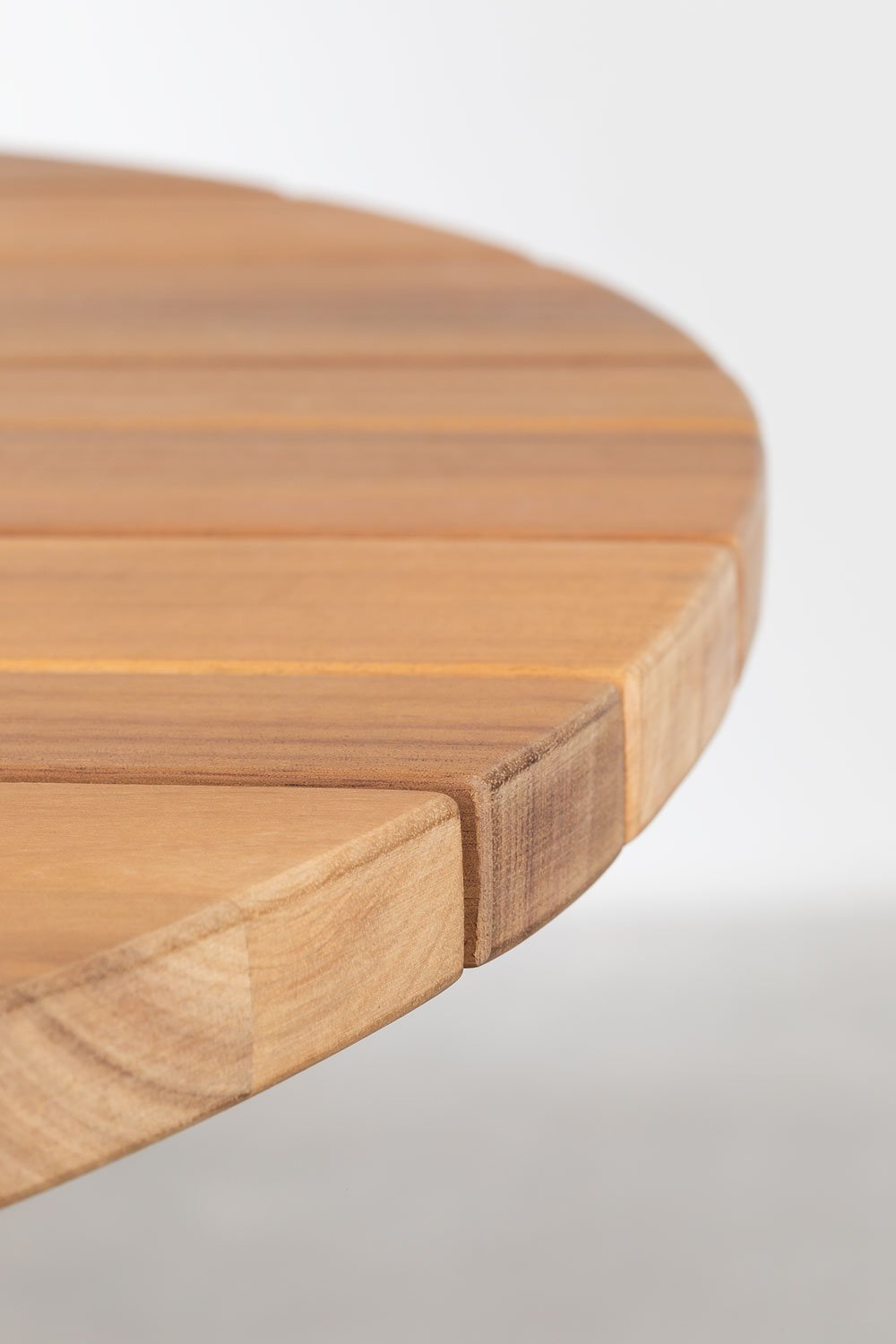 Tavolo alto da giardino rotondo Ø70 cm in legno di acacia Mura    , immagine della galleria 4