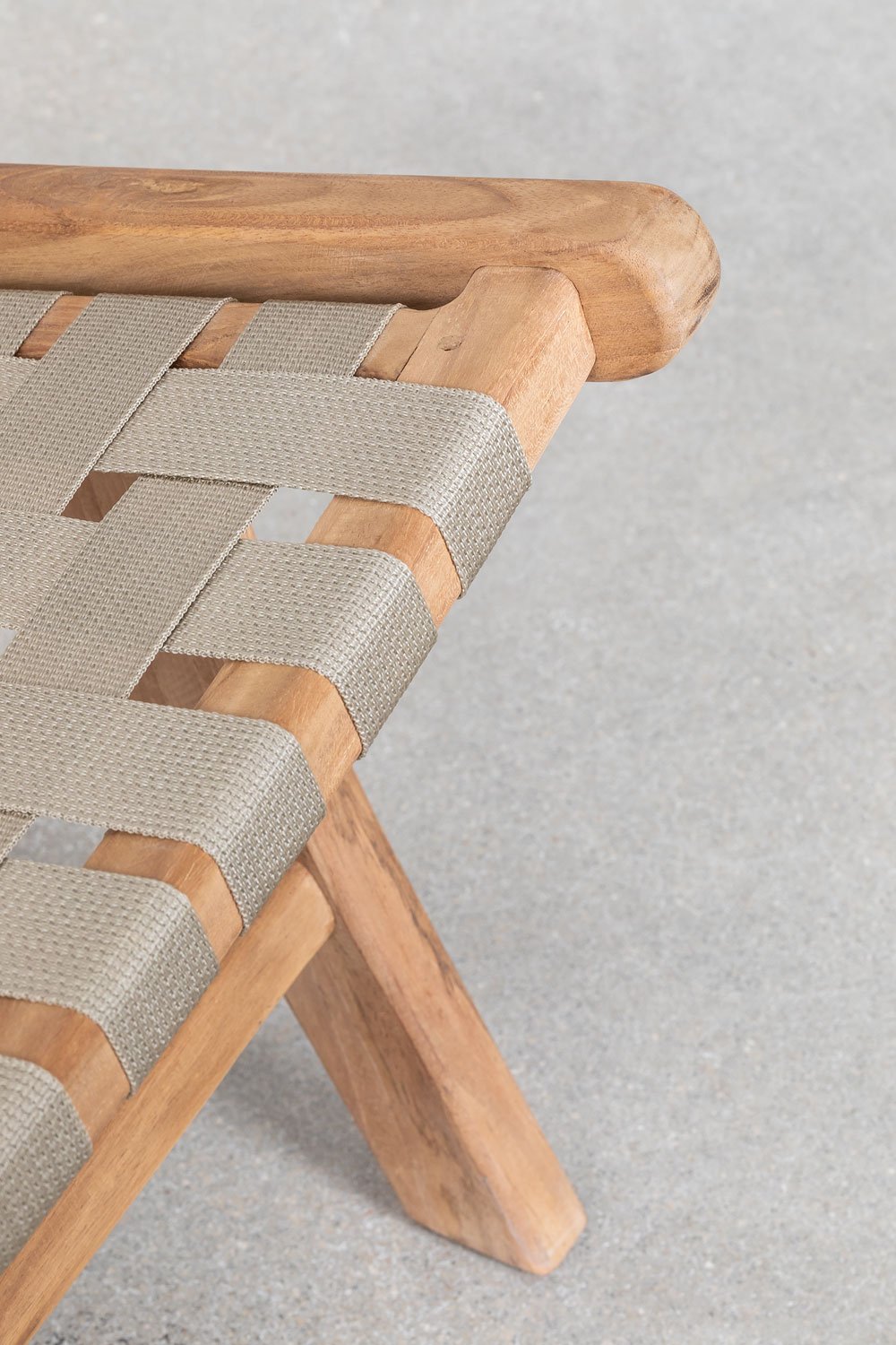 Poltrona in legno di teak Diama, immagine della galleria 6