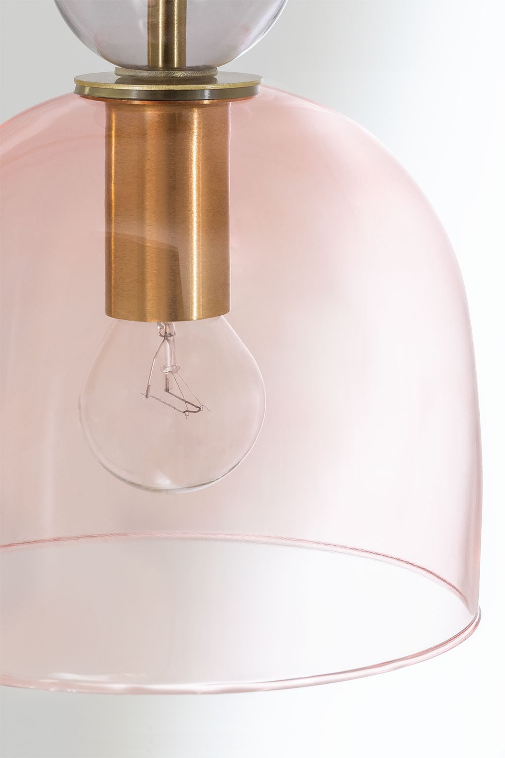 Lampada A Soffitto In Cristallo SKLUM Bezany Colors – 3 Luci E14, Vetro Colorato, Ferro Dorato