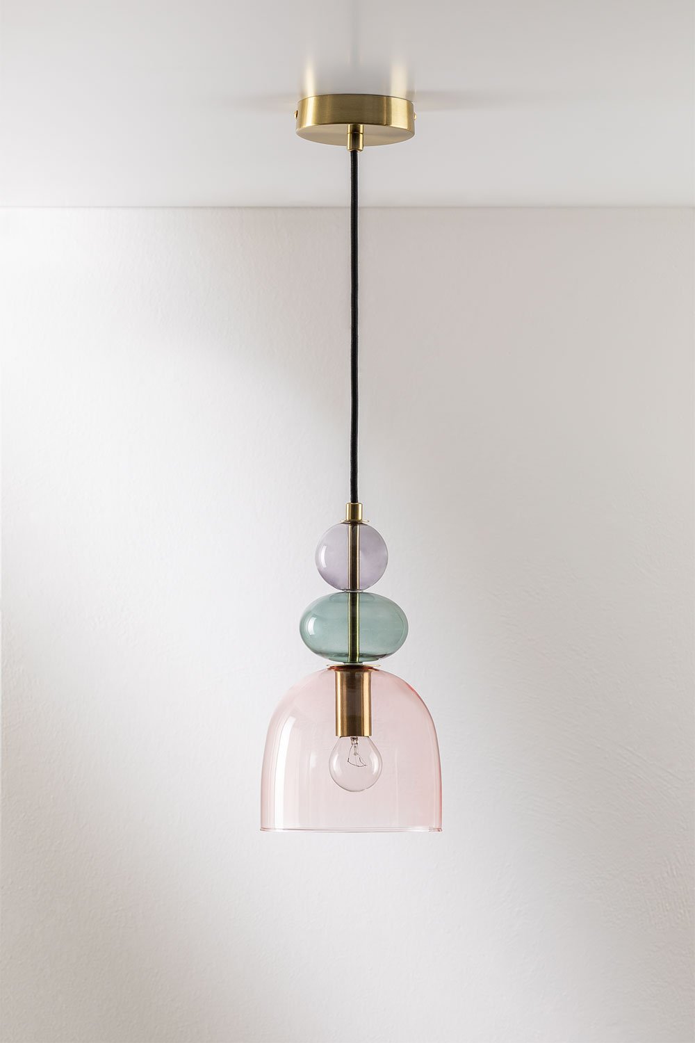 Lampada da soffitto in vetro Bezany Colors, immagine della galleria 1
