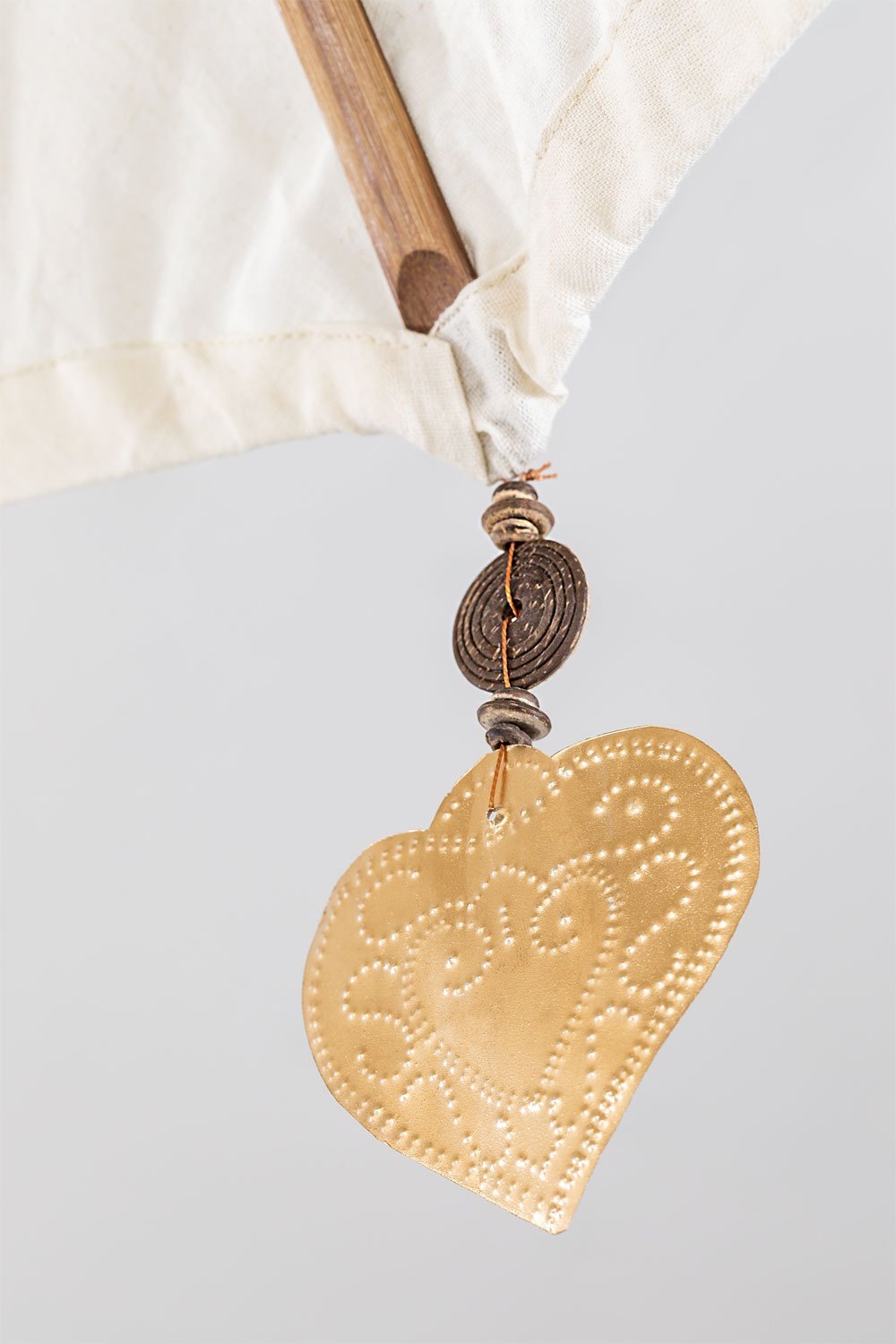 Ombrellone Ø186 cm in tessuto e legno Manavai, immagine della galleria 6