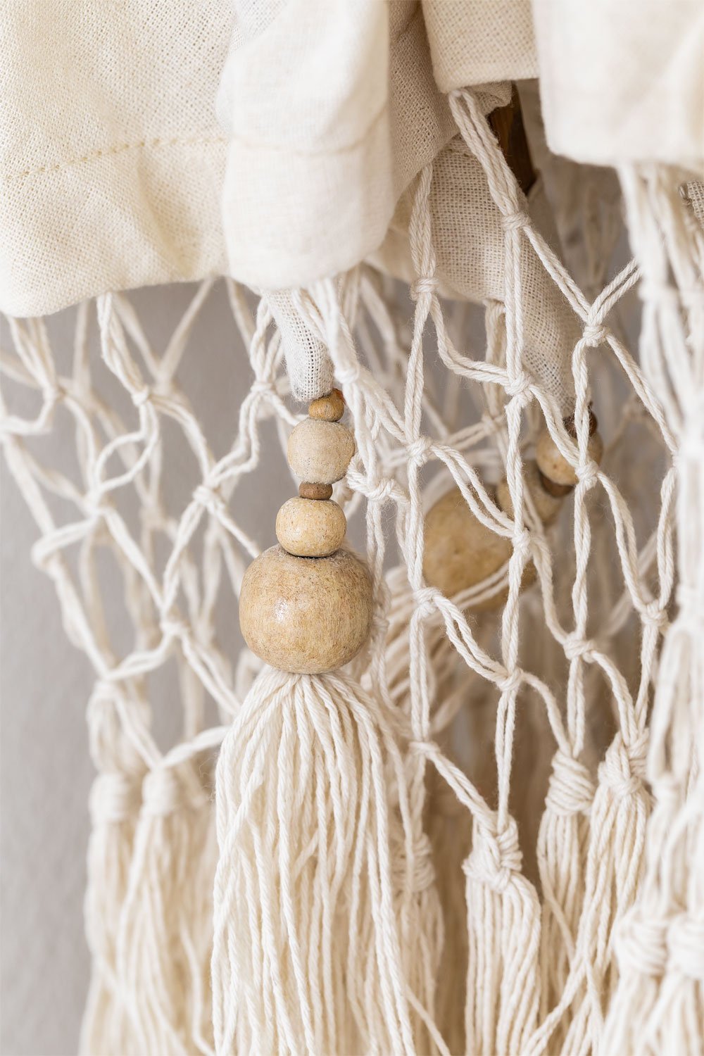 Ombrellone Ø186 cm in tessuto Orongo e legno, immagine della galleria 8