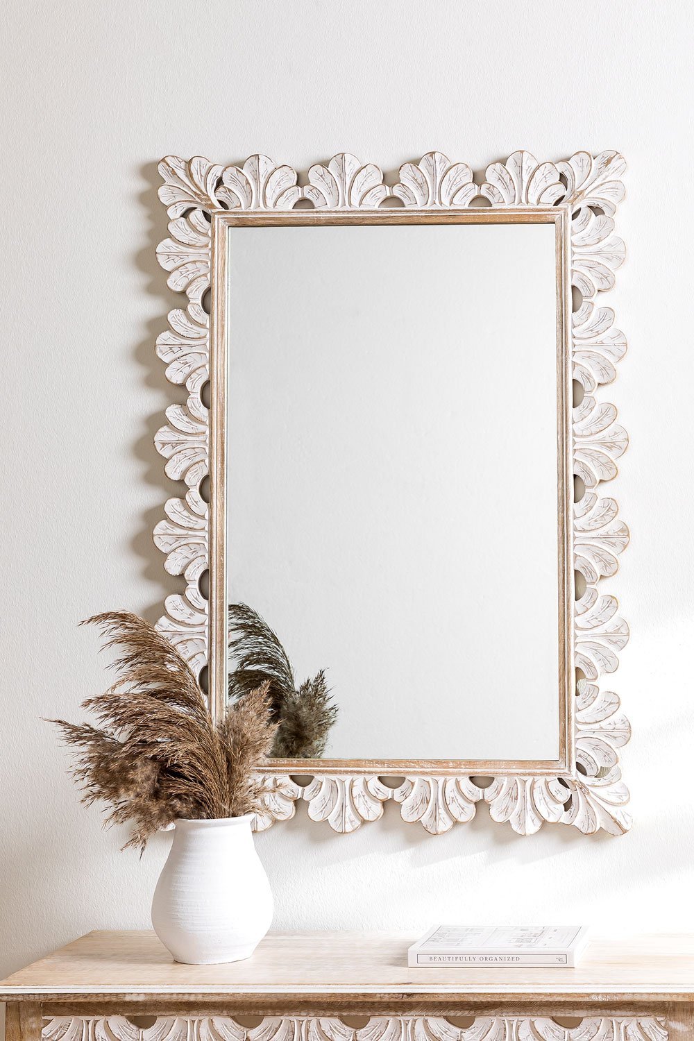 Specchio da parete in legno di mango Melsy, immagine della galleria 1