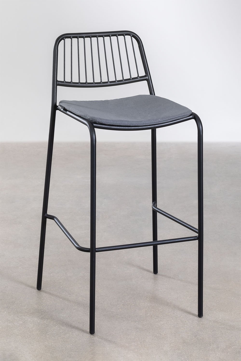 Cuscino Per Sgabello Rotondo - Coprisedile Lavabile, Con Elastico E Pinze, Grigio Scuro