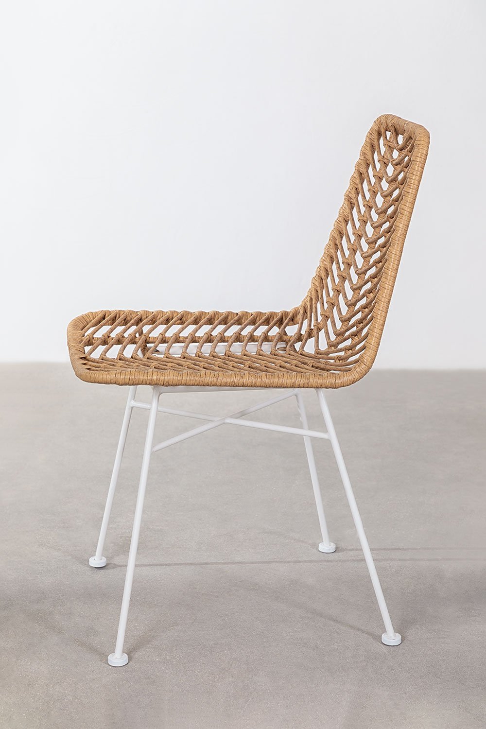 Sedia da pranzo in rattan sintetico naturale Gouda, immagine della galleria 4