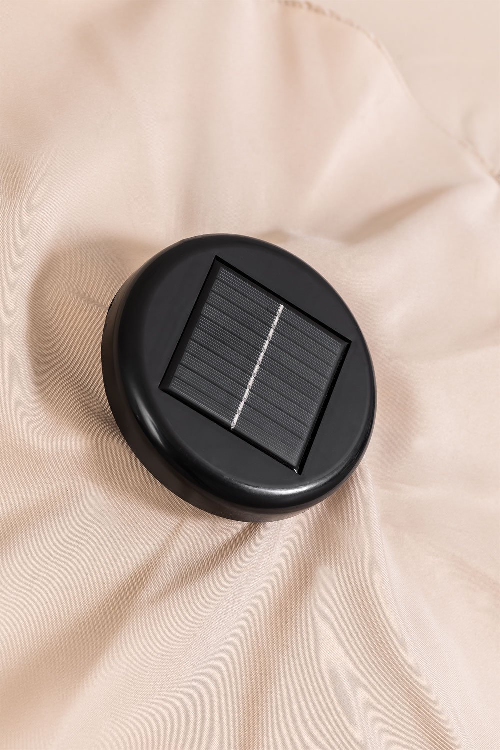 Ombrellone Ø270 cm con luce in tessuto e acciaio Uzombras, immagine della galleria 8