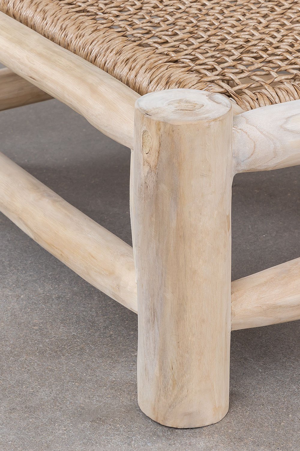 Lettino reclinabile in legno di teak Bientina - SKLUM
