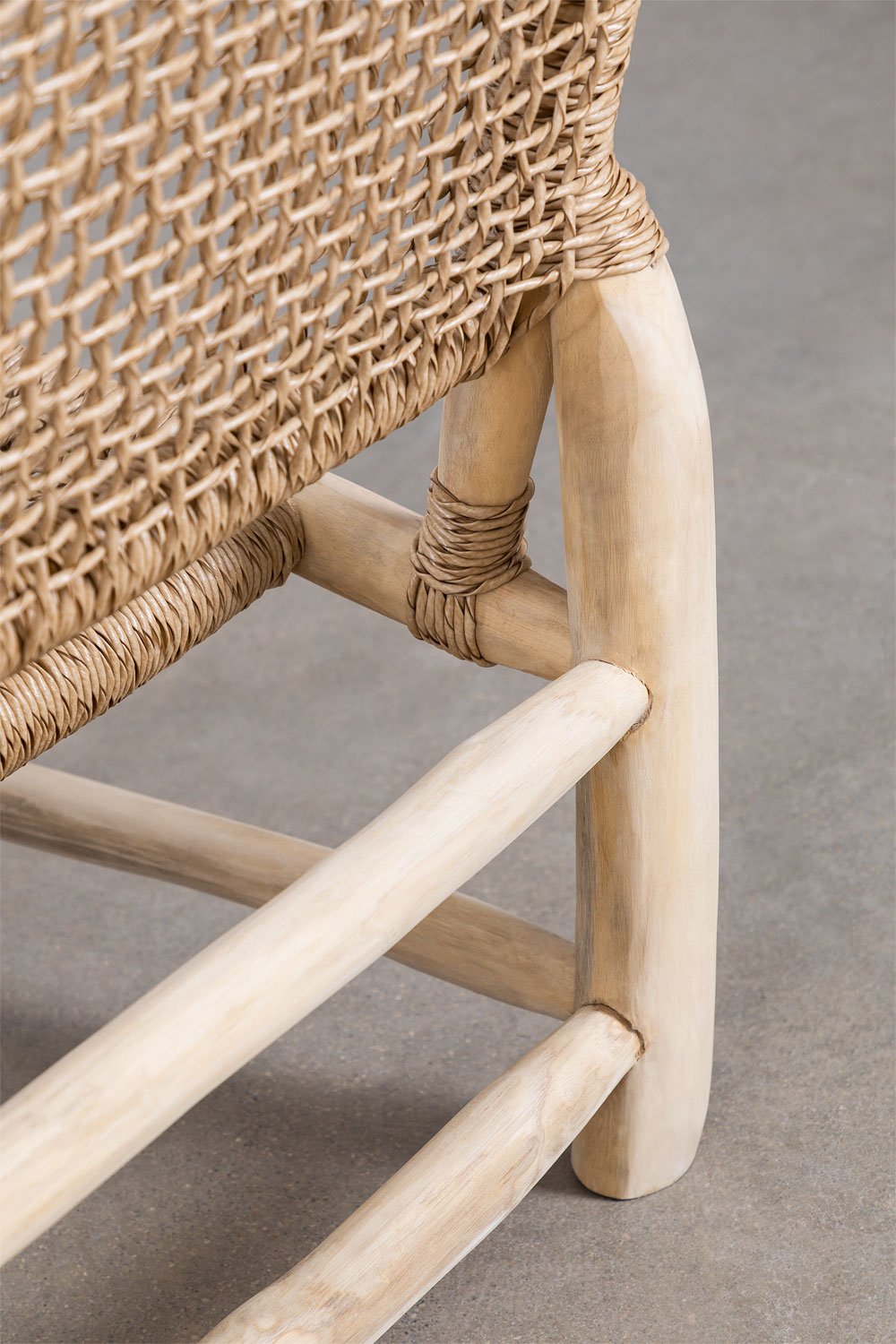 Divano da giardino a 2 posti in legno di teak Bientina, immagine della galleria 7