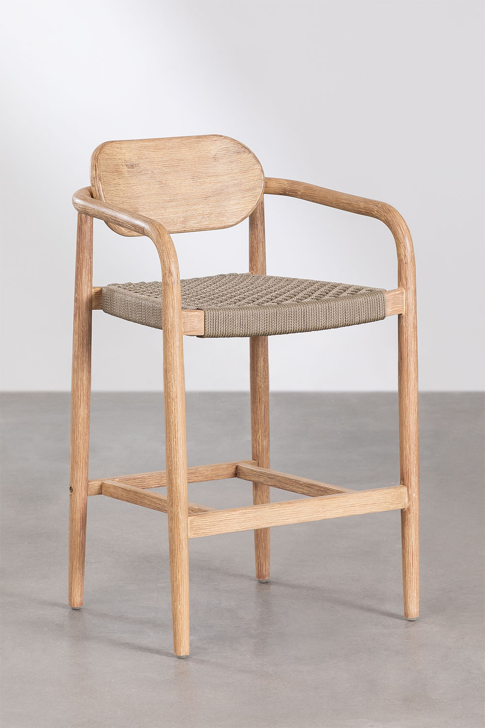 Sgabello Alto In Acciaio Spazzolato SKLUM - Altezza 75 Cm, Design Moderno, Per Cucina O Isola
