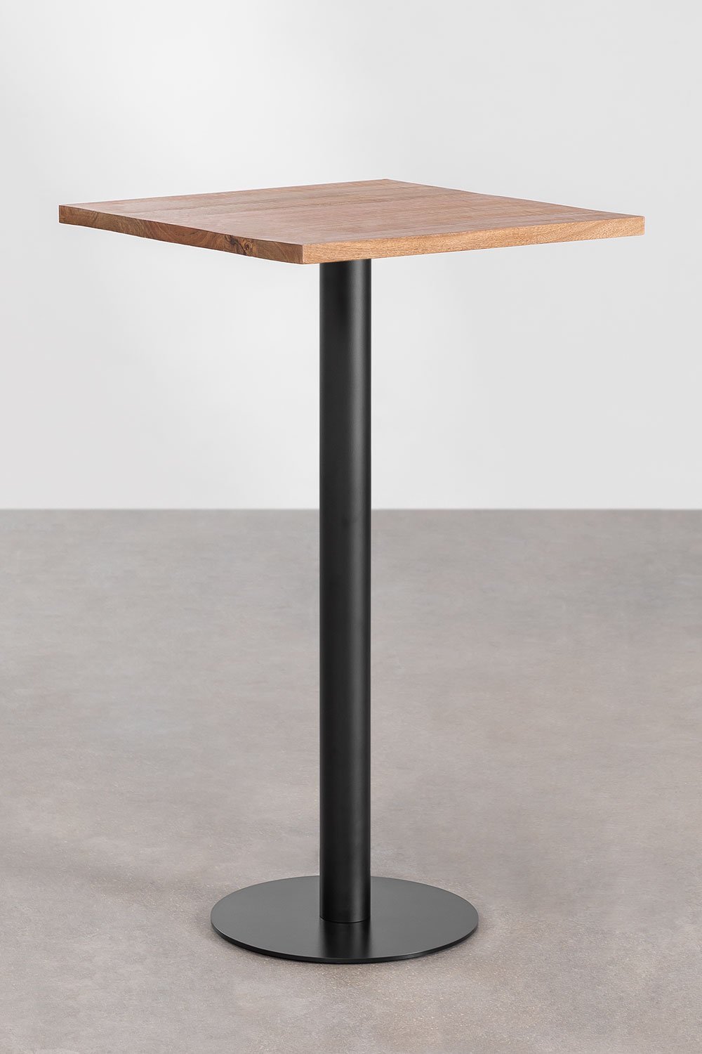 Tavolo alto quadrato in legno di acacia Macchiato , immagine della galleria 1