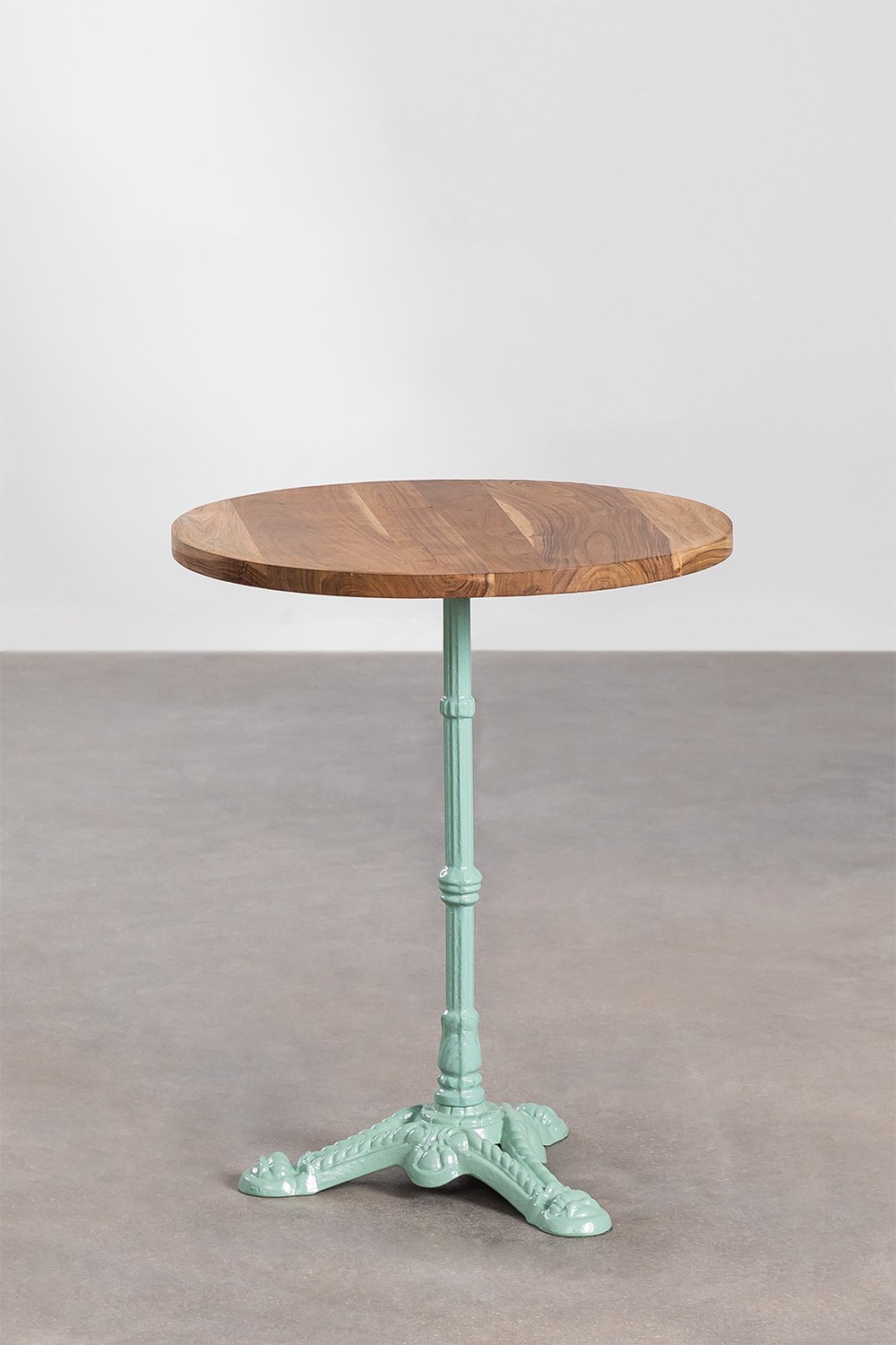 Tavolo da bar rotondo in legno di acacia Vienna, immagine della galleria 1