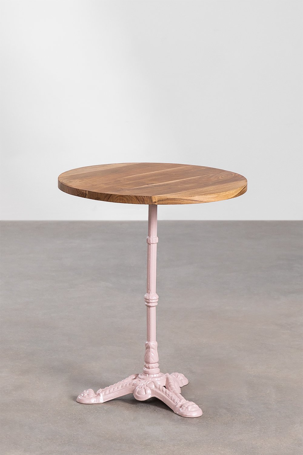 Tavolo da bar rotondo in legno di acacia Vienna, immagine della galleria 1