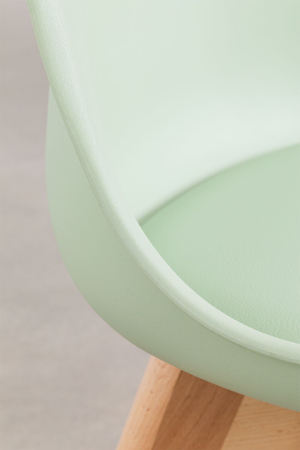 Confezione da 4 sgabelli alti 65 cm con cuscino in similpelle nordica, immagine della galleria 5