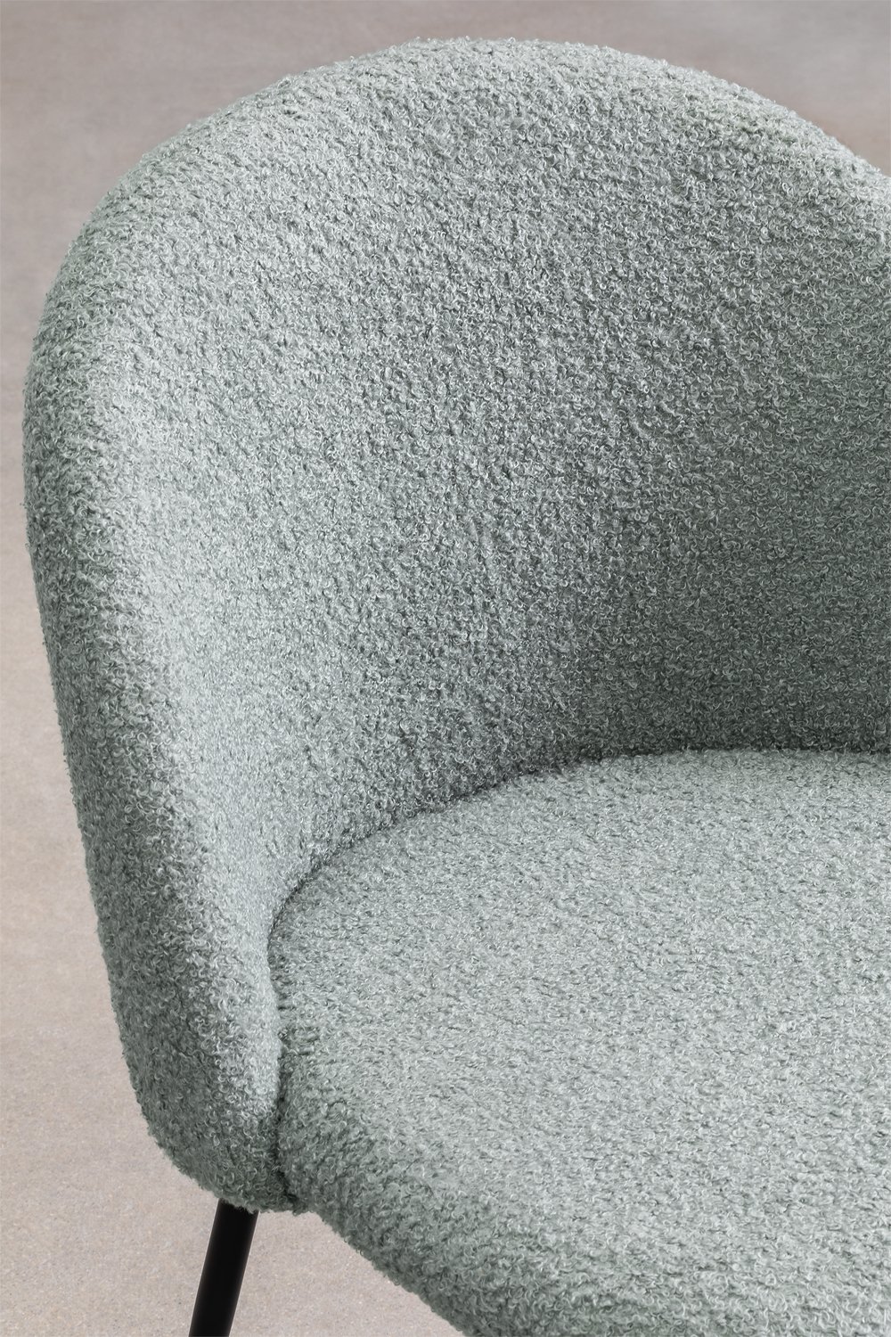 Sedia da pranzo in bouclé Kana Design, immagine della galleria 6