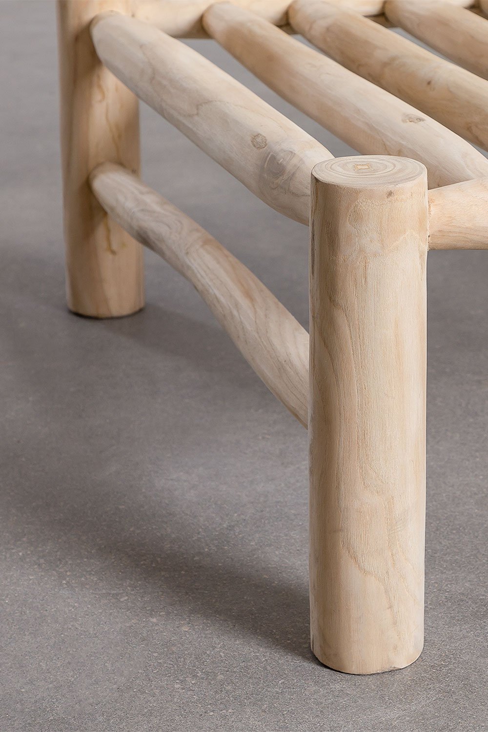 Divano da giardino a 3 posti in legno di teak Nabila, immagine della galleria 7