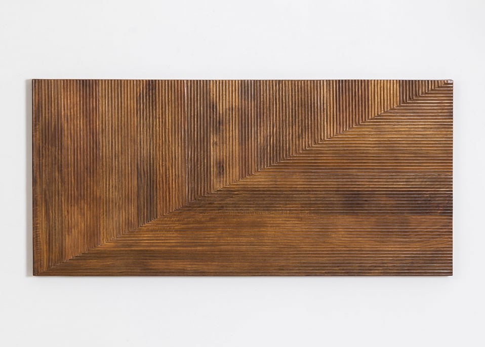 Testiera Baty in legno di mango per letto da 150 cm